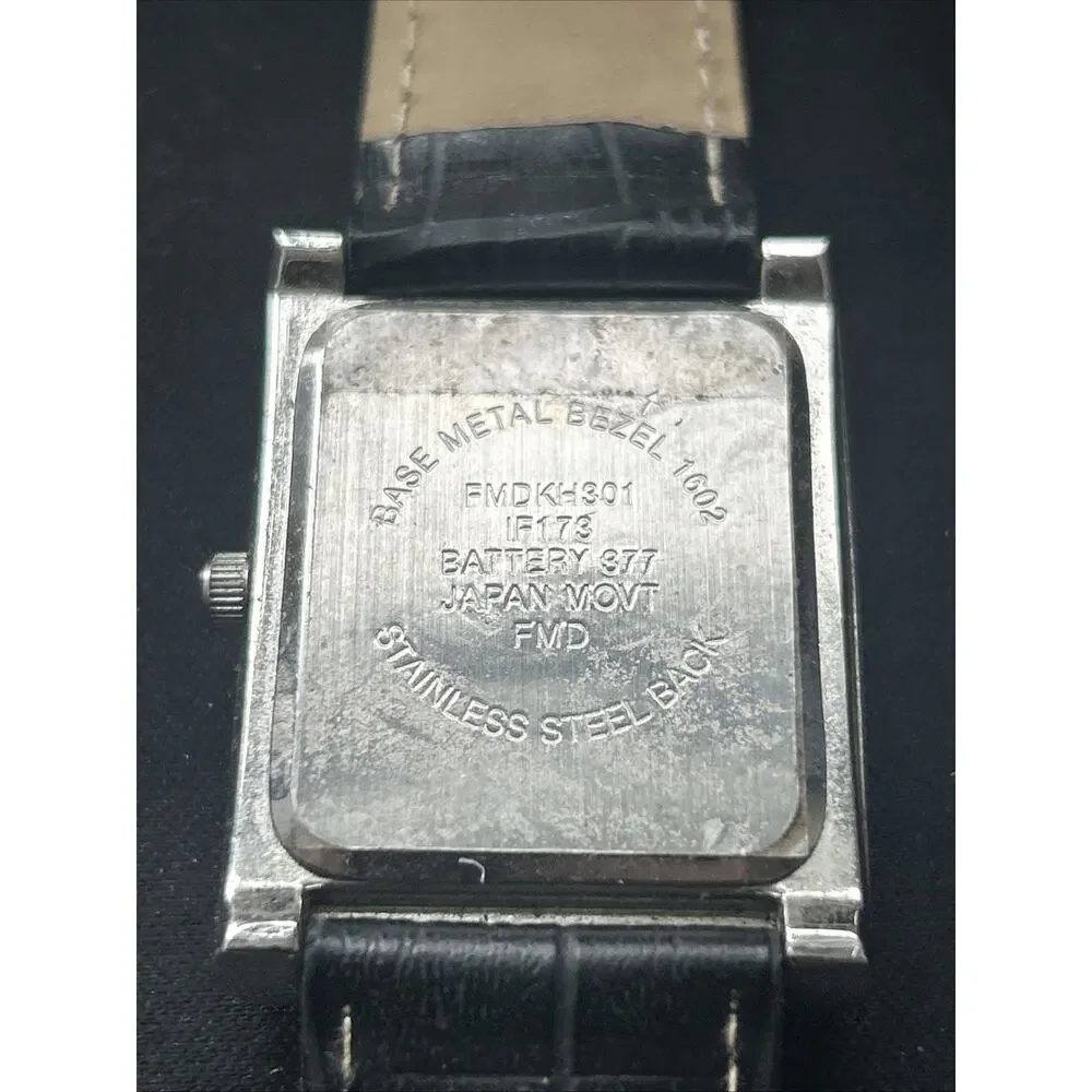 Silver Tone Black Dial And Band Women’s Quartz Watch